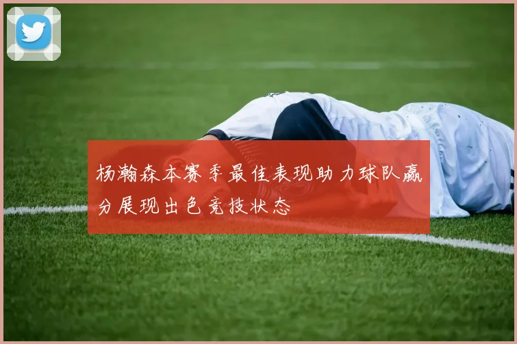 杨瀚森本赛季最佳表现助力球队赢分展现出色竞技状态